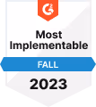 G2 Best Usability Fall 2023