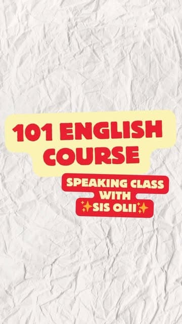 Instagram post by @101.englishcourse