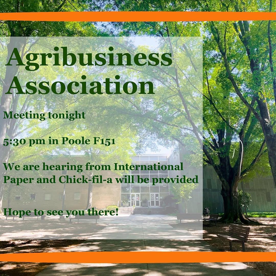 Instagram post by @clemson_agbiz_association