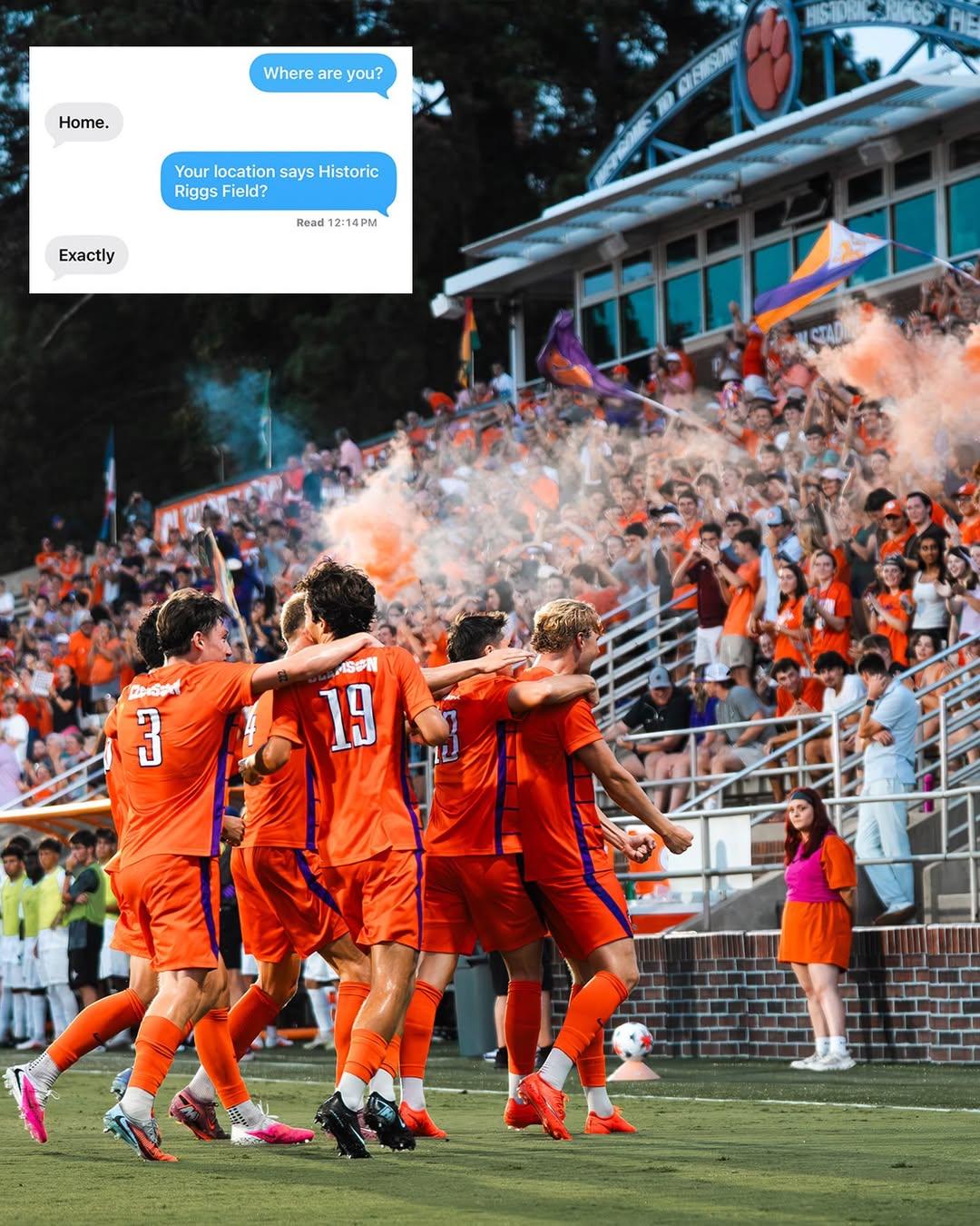 Instagram post by @clemsonmsoccer