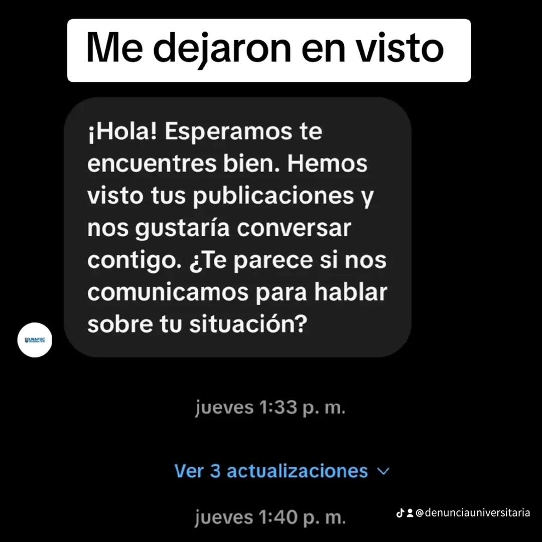Instagram post by @denunciauniversidadapec