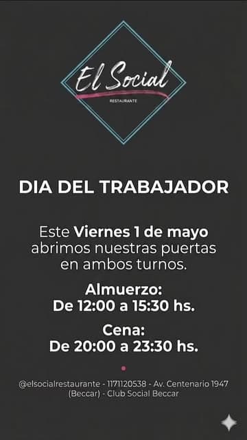 Instagram post by @elsocialrestaurante