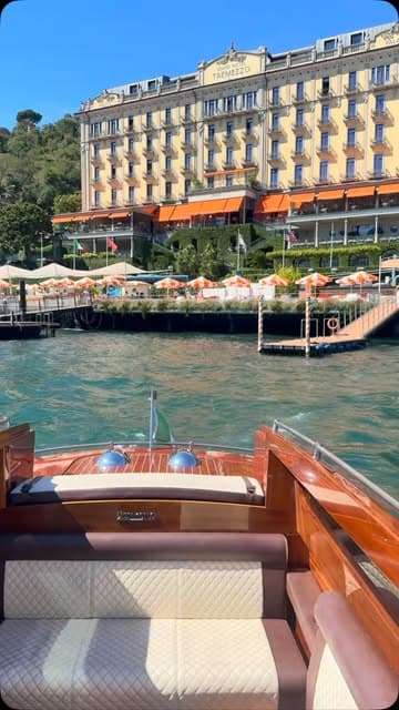 Instagram post by @lakecomo_boat