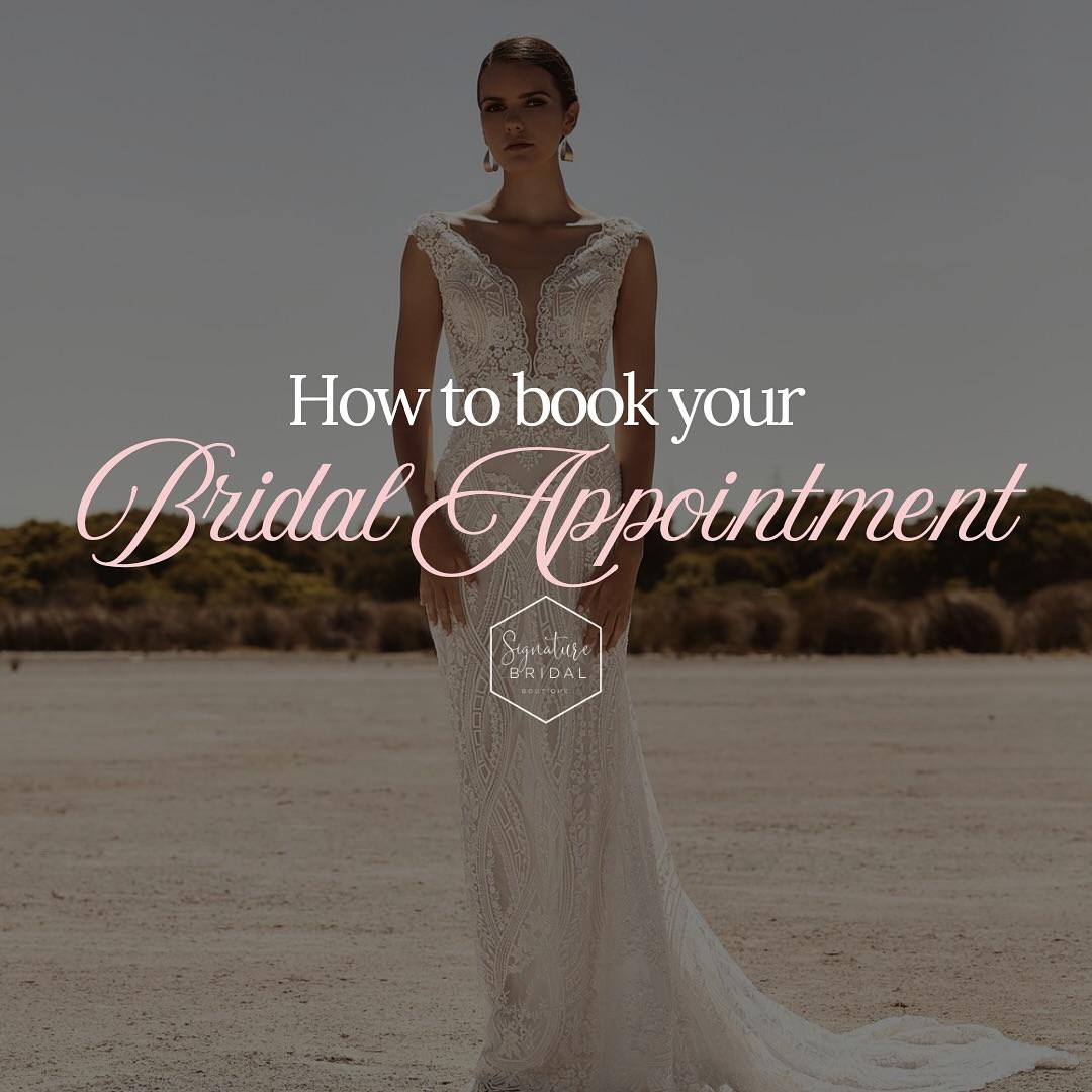 How to book your Bridal Appointment at Signature Bridal STL.