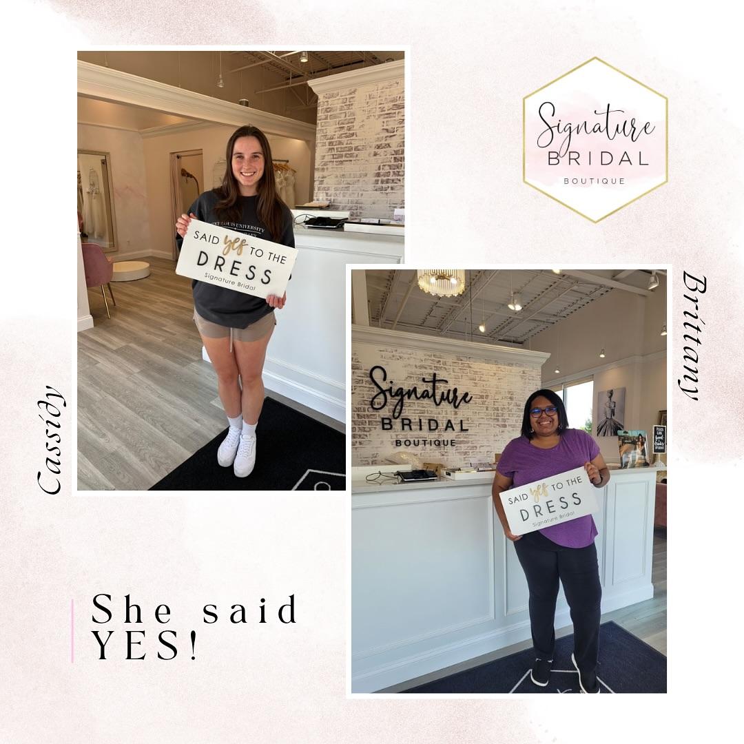 Brides that said yes to the dress at our bridal boutique