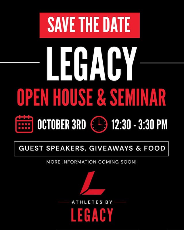@athletesbylegacy's Instagram post posted on date 9/19/2026 which generated 23 likes and 0 comments