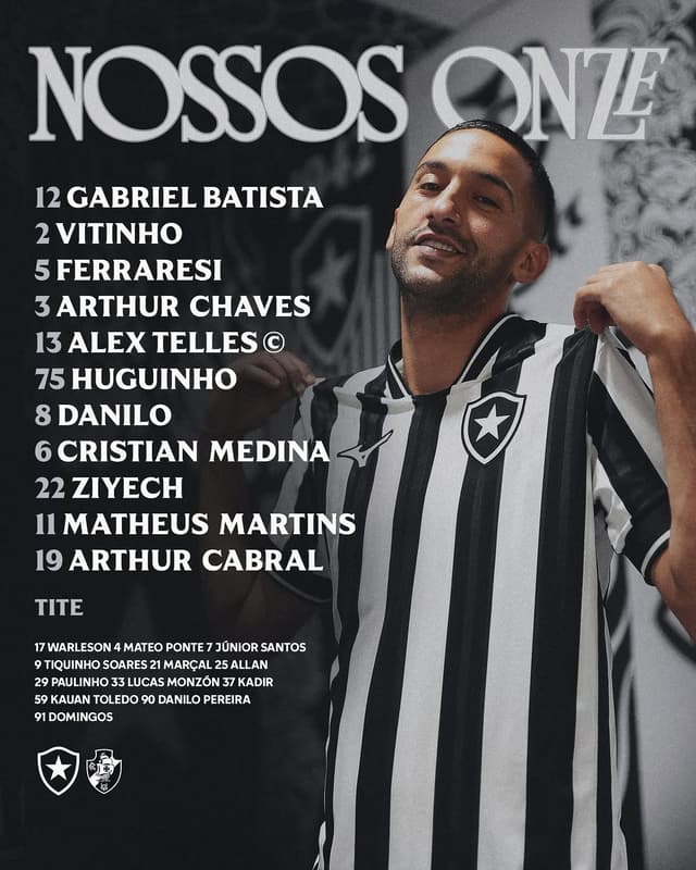 @botafogo's Instagram post posted on date 10/7/2026 which generated 15732 likes and 1051 comments
