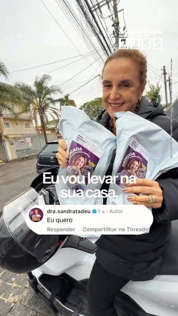 @dra.sandratadeu's Instagram post posted on date 9/1/2026 which generated 1037 likes and 541 comments