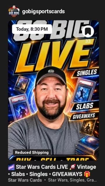 @go_big_sportscards's Instagram post posted on date 5/16/2026 which generated 6 likes and 0 comments