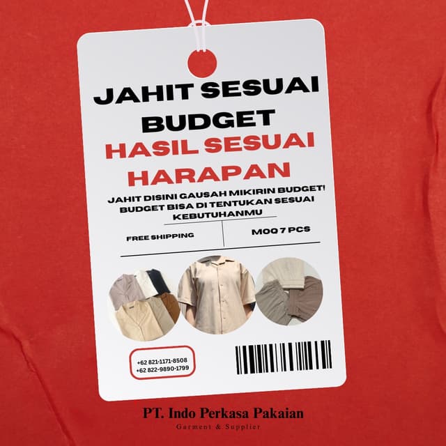 @indoperkasa_pakaian's Instagram post posted on date 9/16/2025 which generated 281 likes and 0 comments