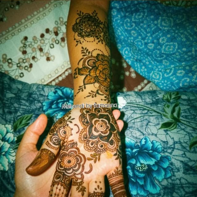 @mehendi_by_famanna's Instagram post posted on date 6/22/2026 which generated 3 likes and 0 comments