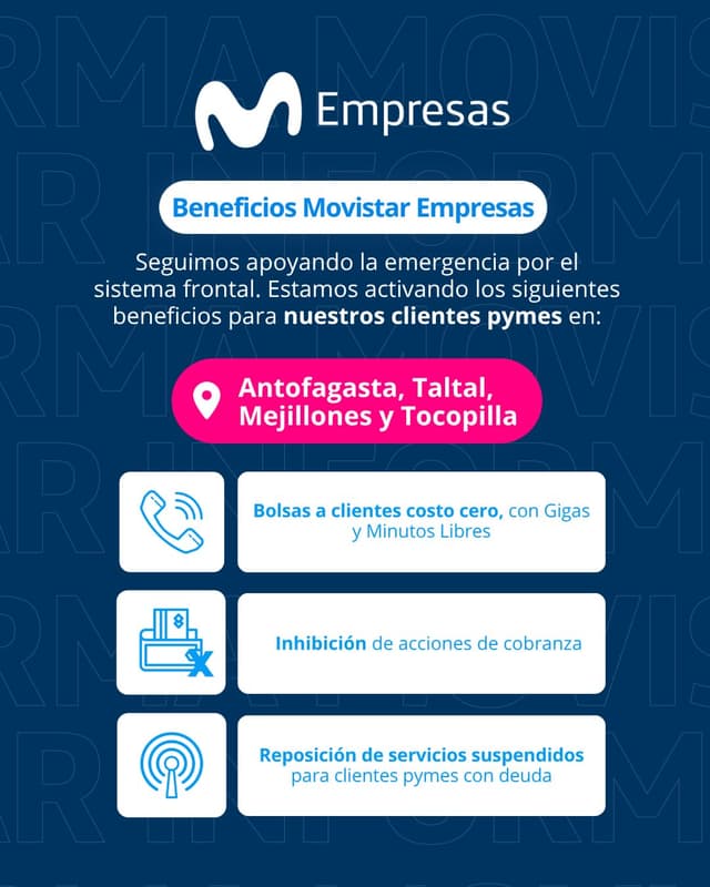 @movistarempresas_chile's Instagram post posted on date 8/18/2026 which generated 9 likes and 33 comments