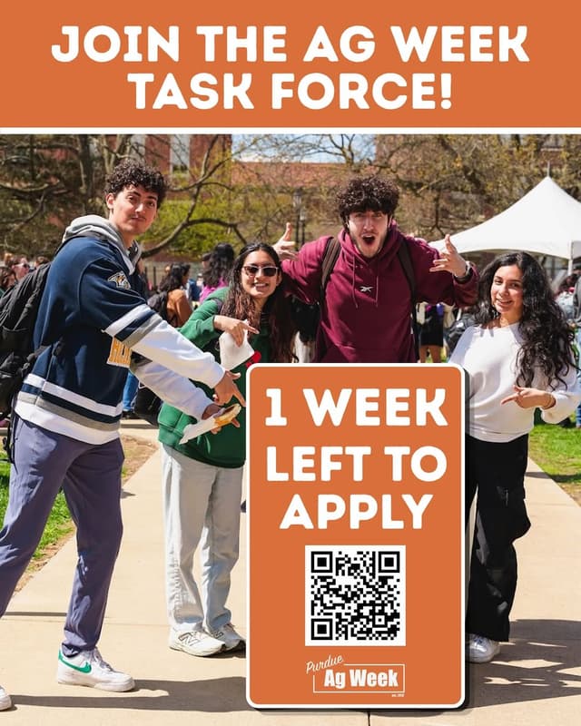 @purdueagweek's Instagram post posted on date 9/27/2026 which generated 33 likes and 1 comments