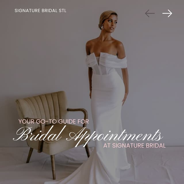 @signaturebridalstl's Instagram post posted on date 10/8/2024 which generated 3 likes and 0 comments