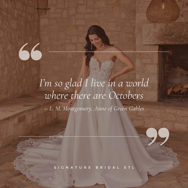 @signaturebridalstl's Instagram post posted on date 10/1/2024 which generated 8 likes and 0 comments