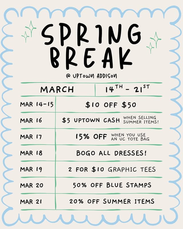 @uptownaddison's Instagram post posted on date 3/13/2026 which generated 3 likes and 0 comments