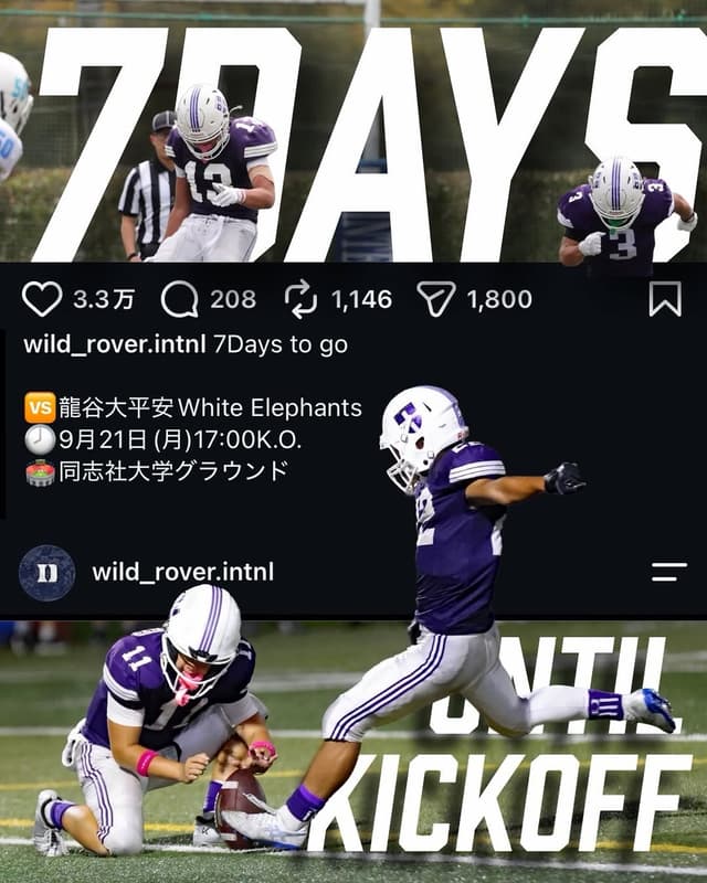 @wild_rover.intnl's Instagram post posted on date 9/14/2026 which generated 112 likes and 0 comments